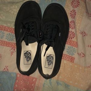 All black vans size 8 in women’s